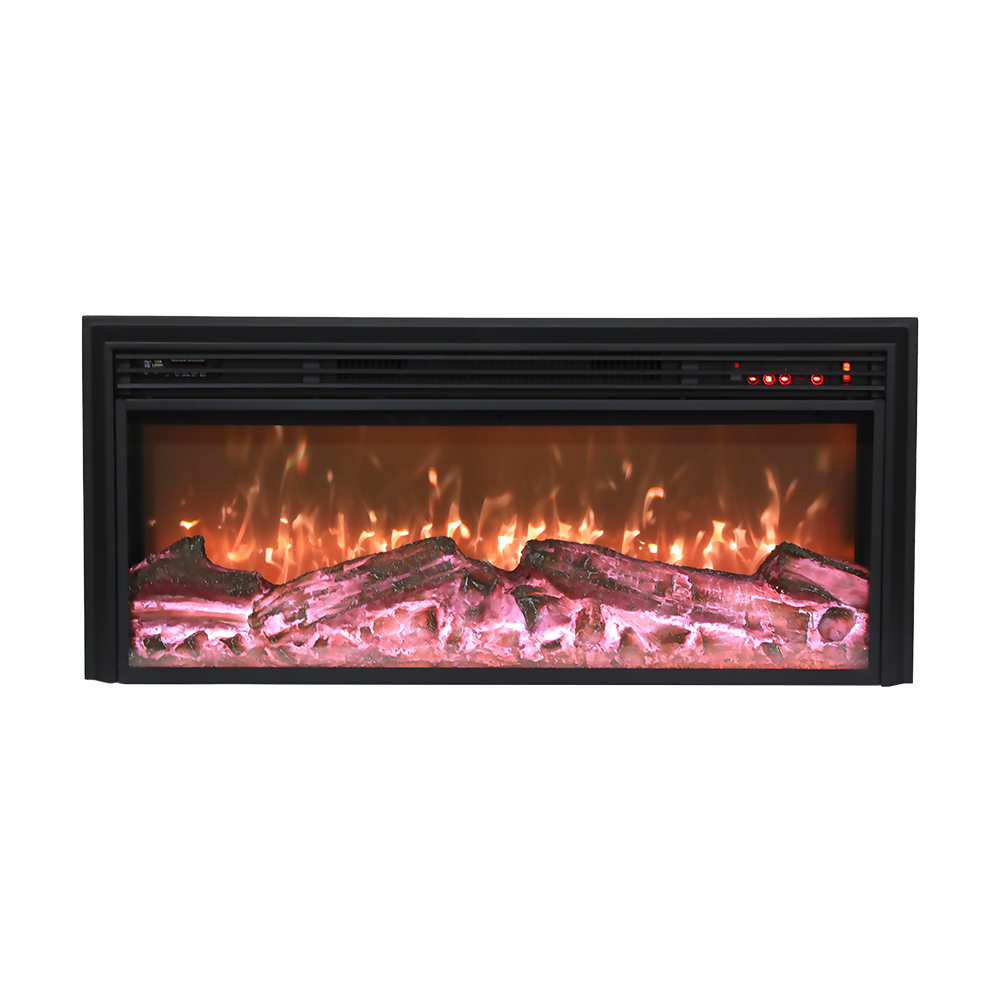 100cm Multi-Color Built-in Fireplace With Bluetooth USB